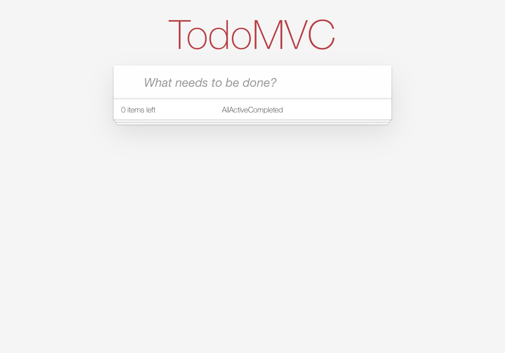 TodoMVC (SolidJS) application interface